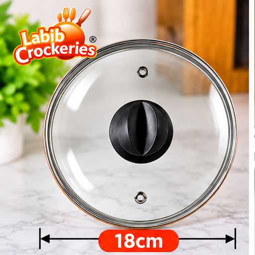 18cm Glass Lid – Fry Pan & Cookware